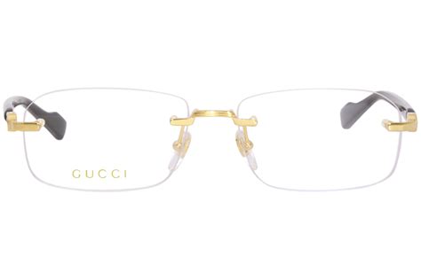 gucci men frames|Gucci rimless glasses for men.